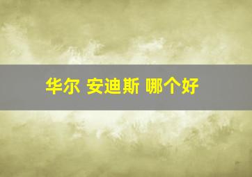 华尔 安迪斯 哪个好